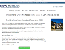 Tablet Screenshot of grovemortgage.com